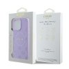 Guess GUHMP16XPSAPSMEU iPhone 16 Pro Max 6.9 fioletowy/purple hardcase Saffiano Peony Classic Logo MagSafe